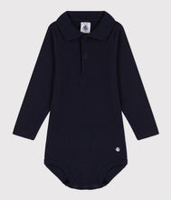 Load image into Gallery viewer, A05Q2 CEDDY 05 NAVY BODYSUITS LONG SLEEVES NEWBORN
