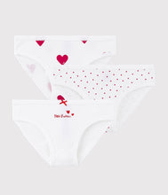 Load image into Gallery viewer, HIVER23 A00FP 00 WHITE RED HEARTS UNDERWEARS
