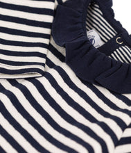 Load image into Gallery viewer, A091V LEPTON 01 NAVY CREAM LONG SLEEVES NEWBORN STRIPES
