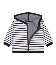 Load image into Gallery viewer, A08H1 LEGS 01 NAVY WHITE 50% SALE HOODIE STRIPES SWEATSHIRTS
