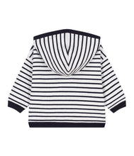 Load image into Gallery viewer, A08H1 LEGS 01 NAVY WHITE 50% SALE HOODIE STRIPES SWEATSHIRTS
