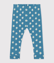 Load image into Gallery viewer, A08S6 LEMURE 01 BLUE MULTI FLORAL LEGGINGS NEWBORN
