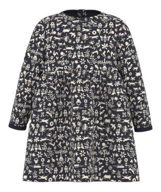 A08RN LEFROID 01 NAVY WHITE 25% SALE DRESSES NEWBORN