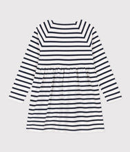 Load image into Gallery viewer, A08HA LOOKING 02 NAVY WHITE 50% SALE DRESSES LONG SLEEVES STRIPES
