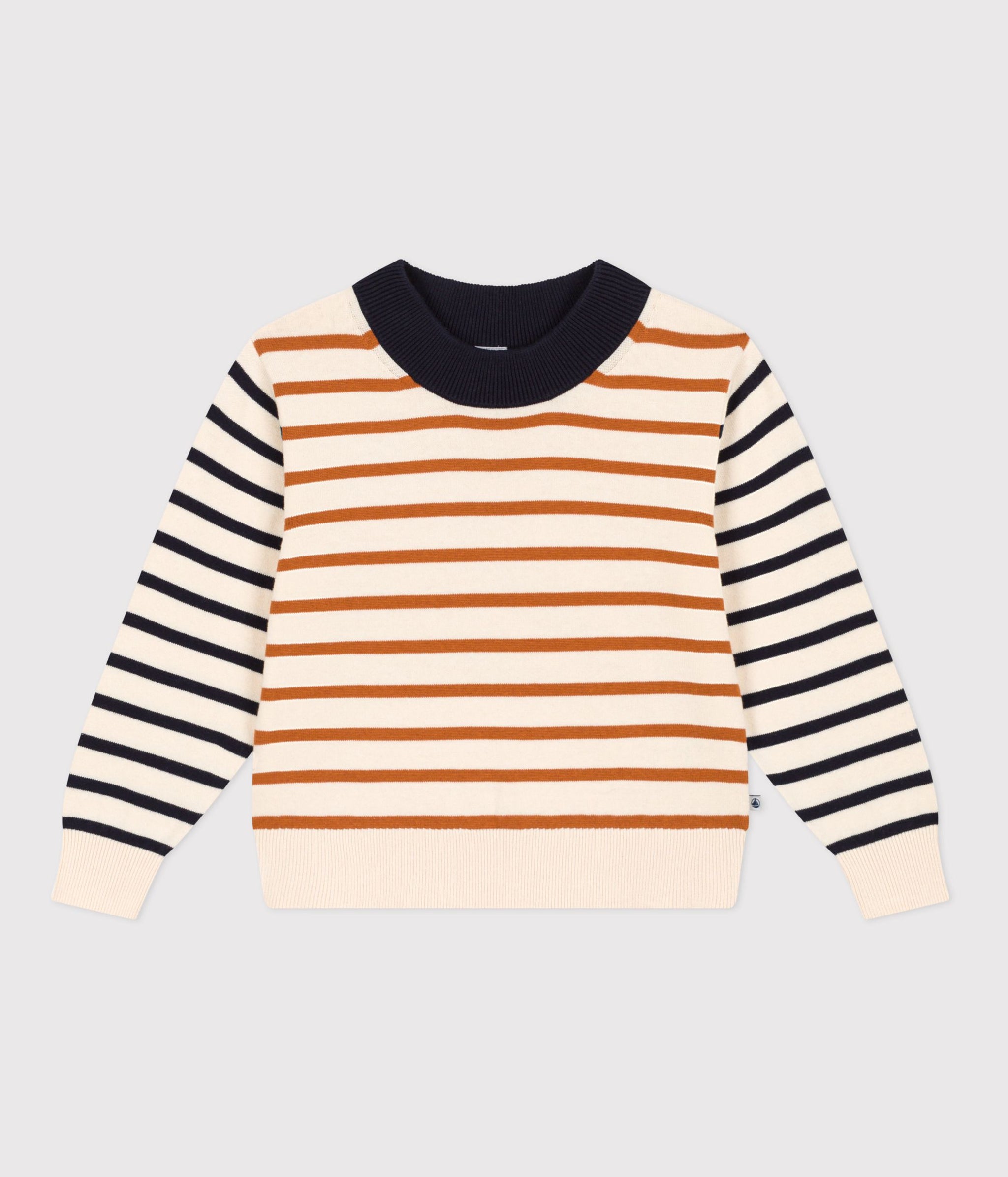 A08BC LOGGIA 02 CREAM MULTI STRIPES SWEATSHIRT