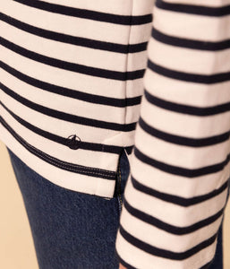 SS24-A06WH 01 WHITE NAVY 35% SALE LONG SLEEVES STRIPES SUMMER SPRING 2024