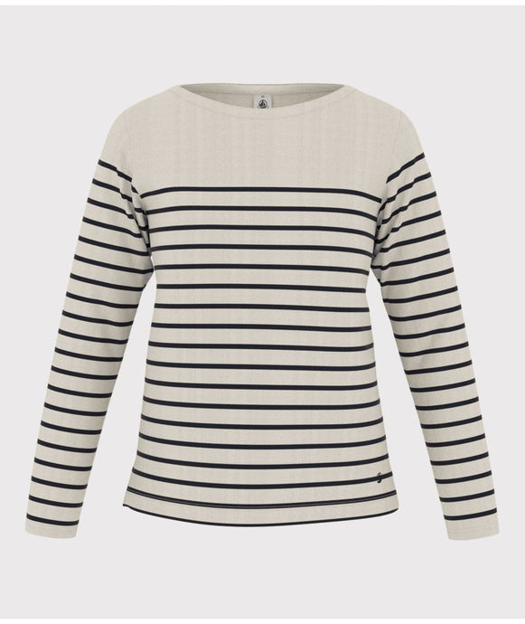 SS24-A06WH 01 WHITE NAVY 35% SALE LONG SLEEVES STRIPES SUMMER SPRING 2024
