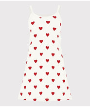 Load image into Gallery viewer, SS24-A089R 01 WHITE RED 35% SALE DRESSES HEARTS SUMMER SPRING 2024

