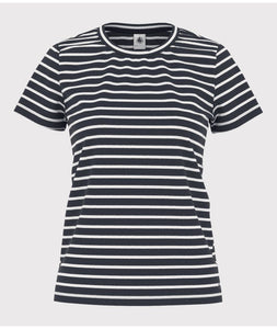 SS24-A0A9P 04 NAVY WHITE 35% SALE SHORT SLEEVES STRIPES SUMMER SPRING 2024