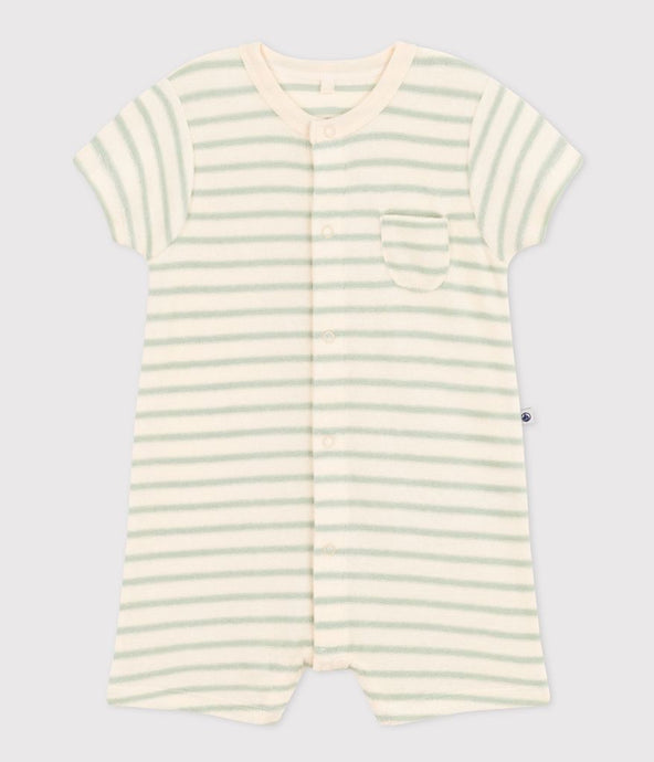 SS24-A09H4 01 CREAM MINT 50% SALE ROMPERS STRIPES SUMMER SPRING 2024