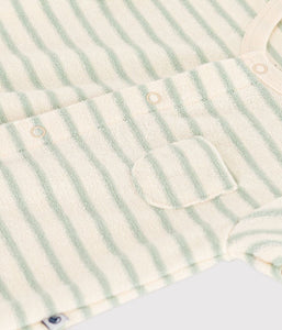 SS24-A09H4 01 CREAM MINT 35% SALE ROMPERS STRIPES SUMMER SPRING 2024