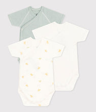 Load image into Gallery viewer, SS24-A09UQ 00 GREEN WHITE BODYSUITS NEWBORN SUMMER SPRING 2024

