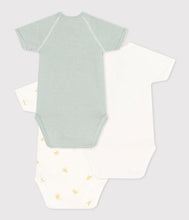 Load image into Gallery viewer, SS24-A09UQ 00 GREEN WHITE BODYSUITS NEWBORN SUMMER SPRING 2024
