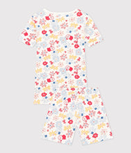 Load image into Gallery viewer, SS24 A0AAF 01 WHITE MULTI FLORAL PYJAMAS SUMMER SPRING 2024
