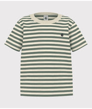 Load image into Gallery viewer, SS24-A0A1D 02 GREEN CREAM STRIPES SUMMER SPRING 2024 T-SHIRTS
