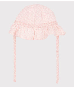 SS24-A09P7 01 CREAM PINK FLORAL HAT SUMMER SPRING 2024