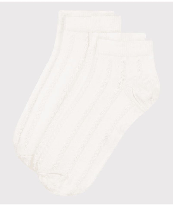 SS24-A0A7G 01 WHITE 50% SALE SOCKS SUMMER SPRING 2024