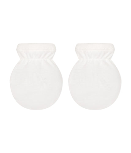 AW25-A09GH 01 WHITE ACCESSORIES GLOVES NEWBORN SUMMER SPRING 2024