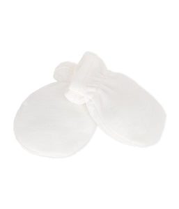 AW25-A09GH 01 WHITE ACCESSORIES FALL WINTER 2025/26 GLOVES NEWBORN