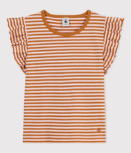 Load image into Gallery viewer, A06ZJ FRAISE 02 PINK BROWN 50% SALE STRIPES T-SHIRTS
