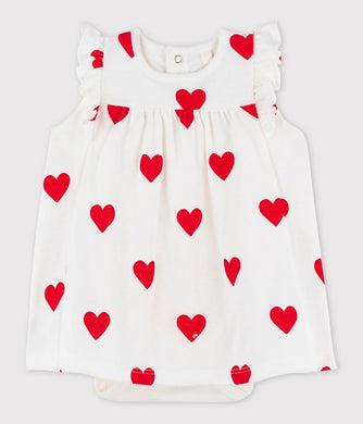 A04NY 01 MARSHMALLOW/ 50% SALE BODYSUITS DRESSES HEARTS