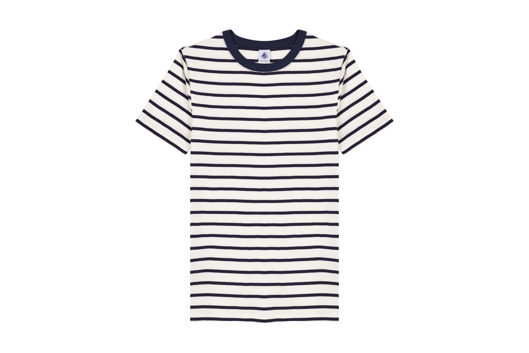 55960 04 WHITE NAVY SHORT SLEEVES STRIPES T-SHIRTS