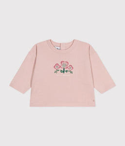 AW24 - A0BPJ 01 PINK FALL WINTER 2024/25 FLORAL LONG SLEEVES TEE