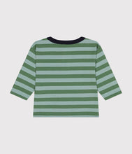 Load image into Gallery viewer, AW24 - A0BPM 01 GREEN FALL WINTER 2024/25 LONG SLEEVES STRIPES TEE
