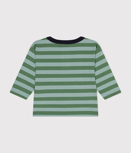 AW24 - A0BPM 01 GREEN FALL WINTER 2024/25 LONG SLEEVES STRIPES TEE