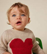 Load image into Gallery viewer, AW24 - A0B3K 01 CREAM RED FALL WINTER 2024/25 HEARTS SWEATER
