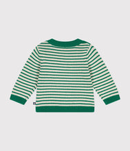 Load image into Gallery viewer, AW24 - A0B3T 02 GREEN CREAM FALL WINTER 2024/25 STRIPES SWEATER
