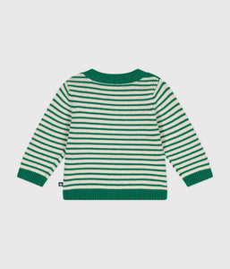 AW24 - A0B3T 02 GREEN CREAM FALL WINTER 2024/25 STRIPES SWEATER