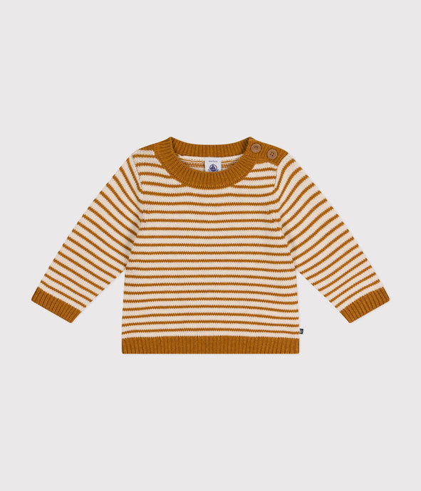 AW24 - A0B3T 07 BROWN CREAM 25% SALE FALL WINTER 2024/25 STRIPES SWEATER