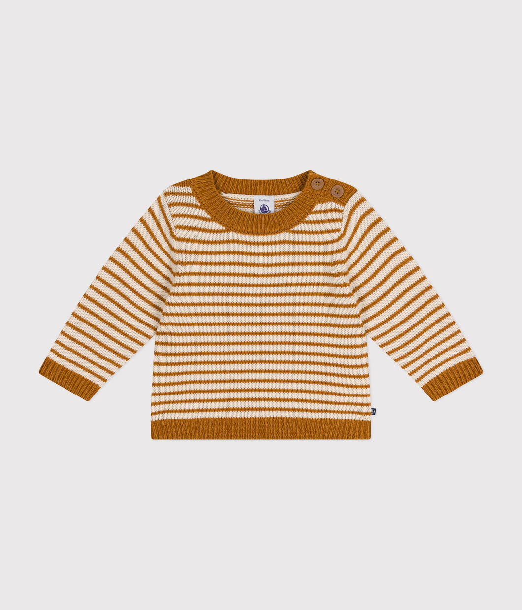 AW24 - A0B3T 07 BROWN CREAM 25% SALE FALL WINTER 2024/25 STRIPES SWEATER