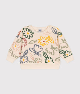 AW24 - A0BM5 02 CREAM FLOWER FALL WINTER 2024/25 FLORAL SWEATSHIRTS