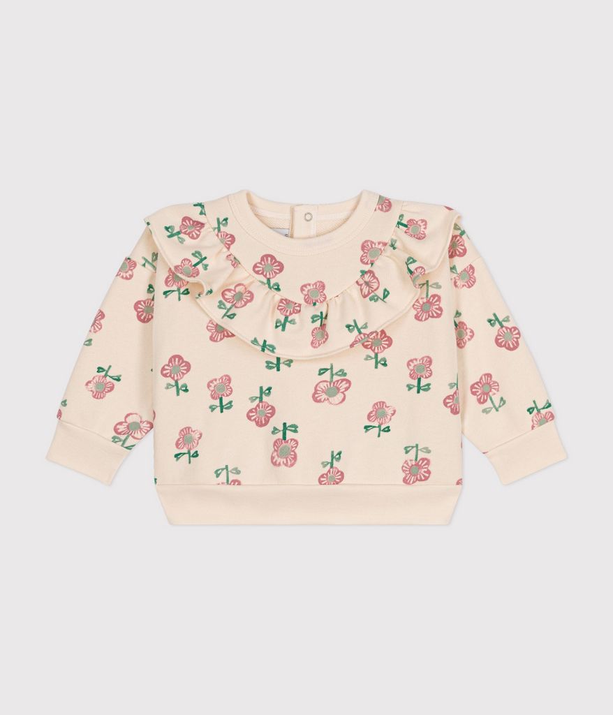 AW24 - A0BDW 01 CREAM MULTI FALL WINTER 2024/25 FLORAL SWEATSHIRTS