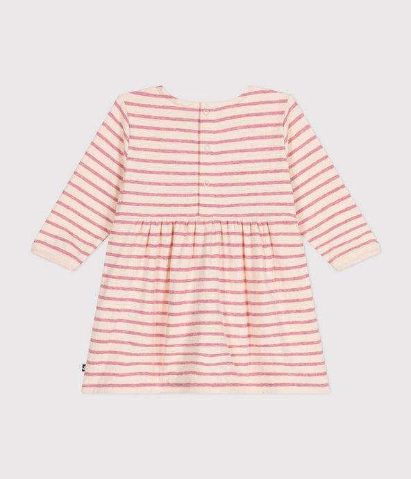 AW24 - A0BKQ 01 PINK CREAM DRESSES FALL WINTER 2024/25 HEARTS STRIPES