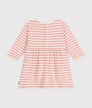 Load image into Gallery viewer, AW24 - A0BKQ 01 PINK CREAM DRESSES FALL WINTER 2024/25 HEARTS STRIPES
