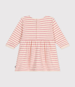 AW24 - A0BKQ 01 PINK CREAM DRESSES FALL WINTER 2024/25 HEARTS STRIPES