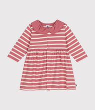Load image into Gallery viewer, AW24 - A0BKO 02 PINK WHITE 25% SALE DRESSES FALL WINTER 2024/25 LONG SLEEVES STRIPES
