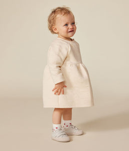 AW24 - A0BKR 01 CREAM DRESSES FALL WINTER 2024/25 HEARTS OVERALL SHORT