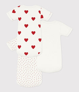 AW24 - A00BB 00 WHITE RED BODYSUITS FALL WINTER 2024/25 HEARTS PERMANENTS