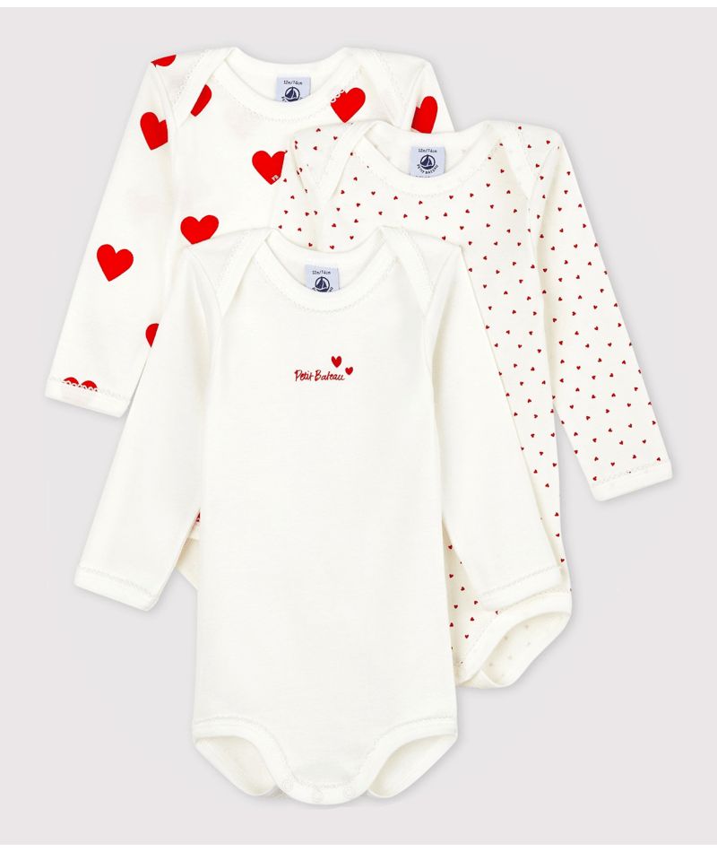 AW25 - A00BC 00 WHITE RED BODYSUITS FALL WINTER 2024/25 HEARTS PERMANENTS