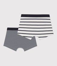 Load image into Gallery viewer, AW24 - A01DF 00 WHITE NAVY BOXERS FALL WINTER 2024/25 STRIPES
