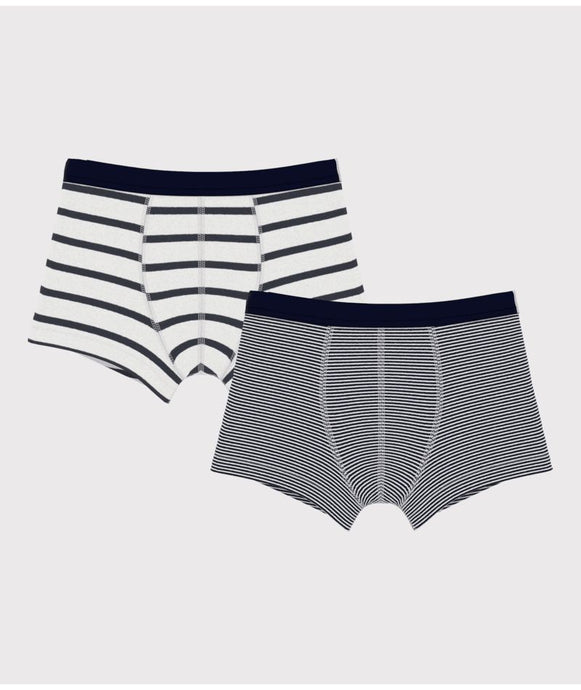 AW24 - A01FR 00 WHITE NAVY BOXERS FALL WINTER 2024/25 STRIPES