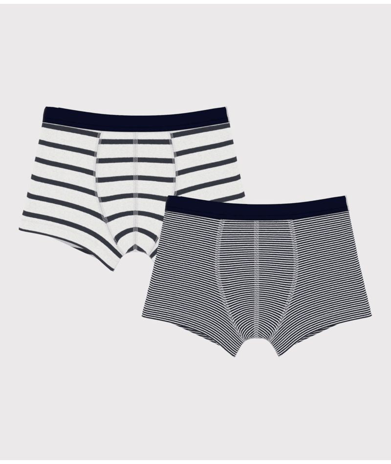 AW24 - A01FR 00 WHITE NAVY BOXERS FALL WINTER 2024/25 STRIPES