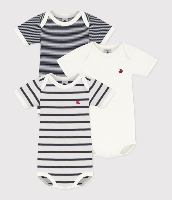 AW24 - A01TC 00 WHITE NAVY BODYSUITS FALL WINTER 2024/25 NEWBORN PERMANENTS SAILOR STRIPES