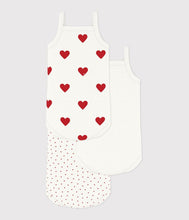 Load image into Gallery viewer, AW24 - A04IX 00 WHITE RED BODYSUITS FALL WINTER 2024/25 HEARTS NEWBORN
