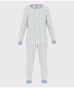 AW24 - A0BIV 01 WHITE BLUE 25% SALE FALL WINTER 2024/25 LONG SLEEVES PYJAMAS