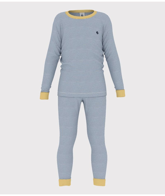 AW24 - A0BIX 01 BLUE WHITE 25% SALE FALL WINTER 2024/25 PYJAMAS STRIPES